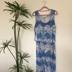 Blue Bohemian Maxi Dress